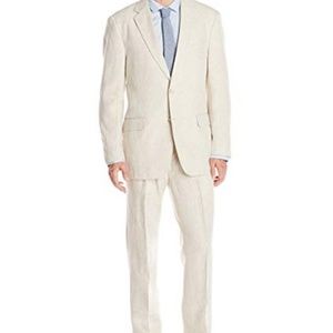 ivory linen suit
